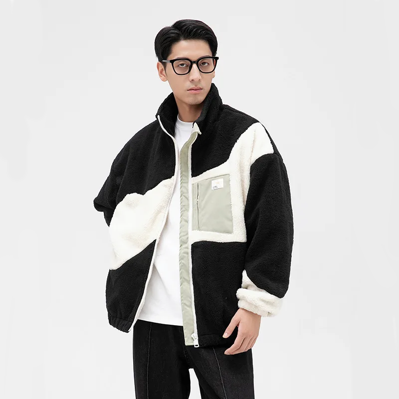 Color Block Fleece Jacket