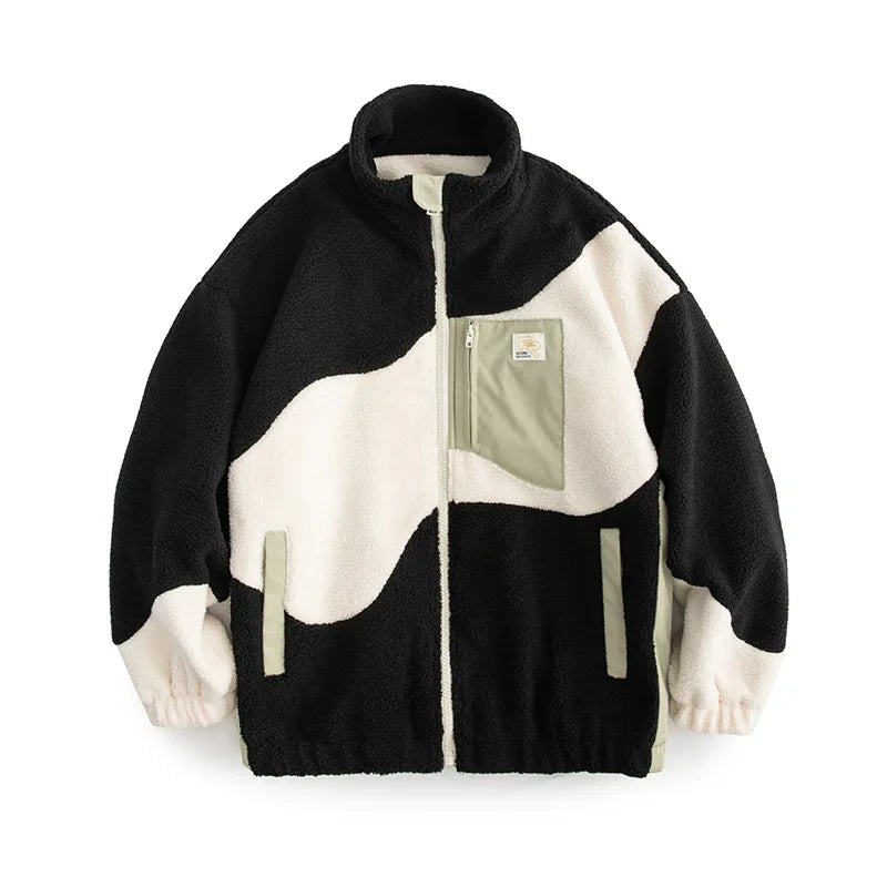 Color Block Fleece Jacket