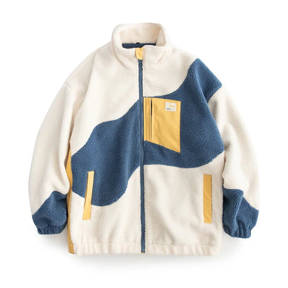 Color Block Fleece Jacket